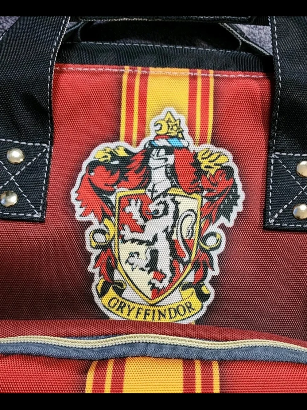 Harry Potter Hogwarts Gryffindor House Red Black Gold Backpack Laptop Bag School